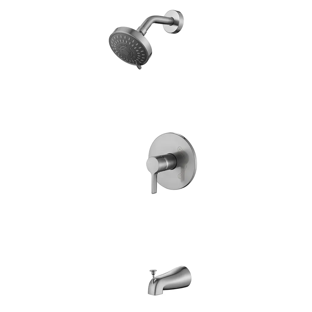 Archer Tub and Shower Bathtub Faucet - Chrome, Brushed Nickel, Matte Black Bathroom Shower Head, Home Improvement Bathroom Fixture