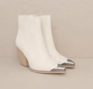 Zion - Bootie with Etched Metal Toe Girl Footwear