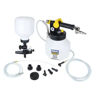 212 MAIN Pneumatic Brake & Clutch Bleeding Kit - 1.9 qt. Reservoir, Vacuum Pump, Brake Bleeder Tool, 1-Person Operation, Quick Couplers, Complete Automotive Repair Kit