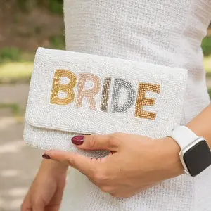 Small Bride Beaded Clutch Purse
