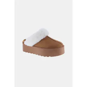 Weeboo Thick Bottom Fur Trim Snow Slippers short uggs