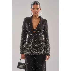 GET CLOSER EMBELLISHED BLAZER GET CLOSER EMBELLISHED BLAZER