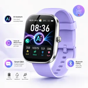 [Free Deliver] Tukio 1.69'' Touch Screen Smartwatch with Fitness Tracker Sleep Monitor Pedometer Stopwatch for Fitness Enthusiasts Holiday Gift Wearable Device