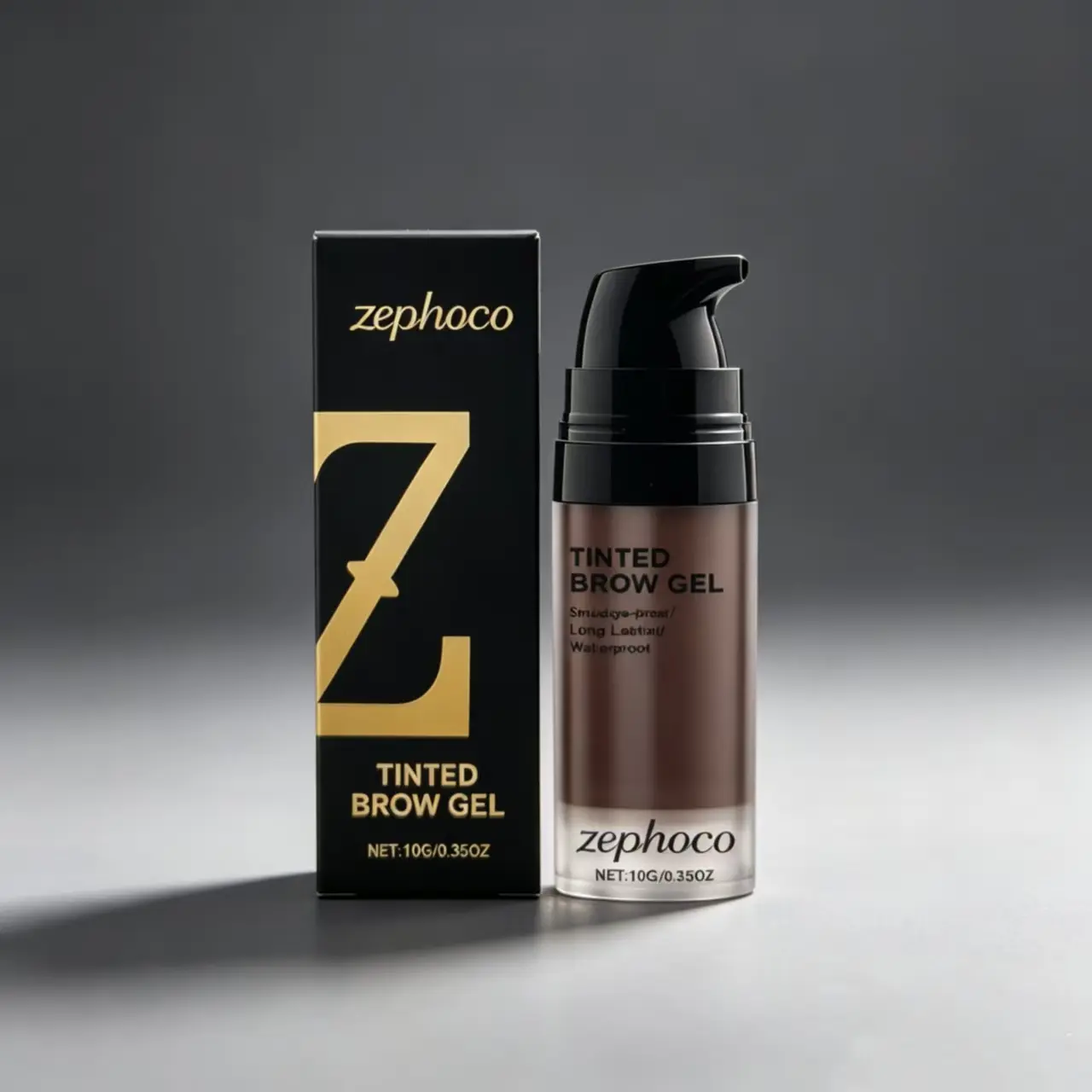 Zephoco Dark Brown Long-Lasting Eyebrow Tint Mascara, Rich Pigment Brow Gel, Sculpt Clear Dimensional Brow Shapes For Custom Eye Makeup Look,refy,brows,hour,waterproof,,summer,music,festival makeup,,natural,hair-like,freckle,product,Preci,beard,essentials