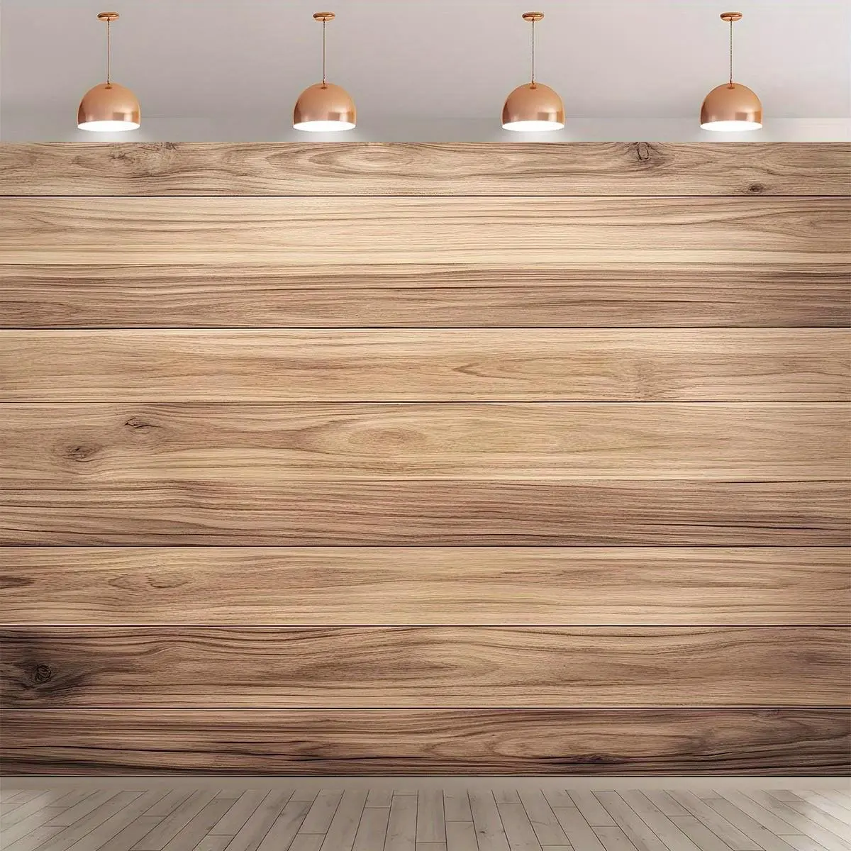 Vintage Wood Grain Backdrop Banner - 1-Count Home & Party Decoration Supply for Wedding, Birthday Events