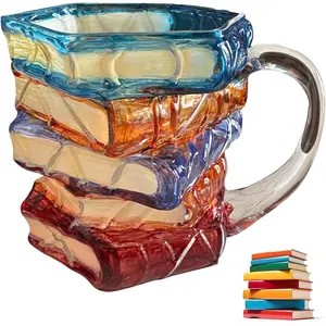 ainted Book Mug Novelty Coffee Mugs for Book Lover Gifts for Women Unique Coffee Mugs 11 Oz Cool Funny Bookish Cute Tumblers Books Worm Readers Writers Librarian Gifts Drinkware