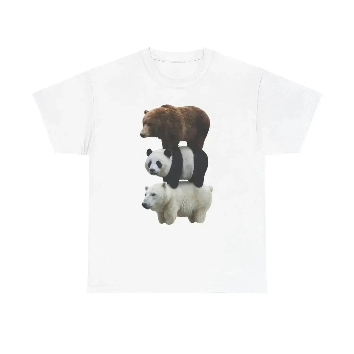 We Bears Realistic Tshirt, 101% Cotton Animal Shirt