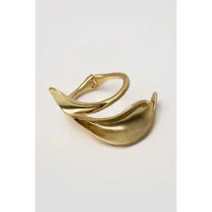 Gold Flora Cuff