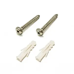 Solar House Number Light Mounting Kit Screws & Wall Anchors