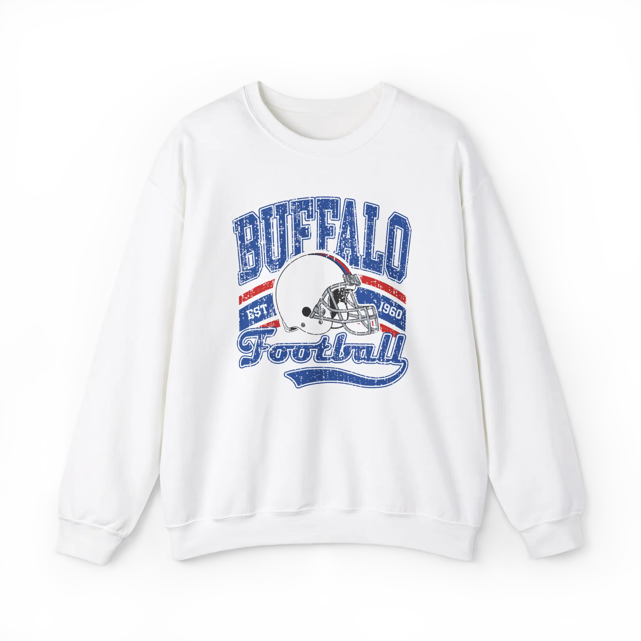 Buffalo Football Vintage Sweatshirt Gildan Buffalo Bill Sweatshirt Gift for Buffalo Fan Gift Bills Football Pullover Buffalo NY Sweatshirt Vintage Buffalo Football Crewneck Vintage Style Sweatshirt