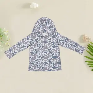 New Fashion Baby Boys Hoodies Clothes Grey Camouflage Long Sleeve Hooded Tops everyday casual wear kid camo