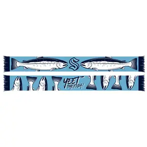 Seattle Kraken Salmon Yeet the Fish Scarf