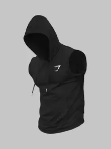 Men's Sleeveless Hooded Gym Tank Top, Breathable High Performance Athletic Activewear for Bodybuilding & Training, Ideal for Summer Workouts & Fitness Enthusiasts Gymswear