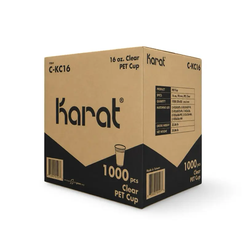Karat 16 oz Clear Cups (1,000 ct)
