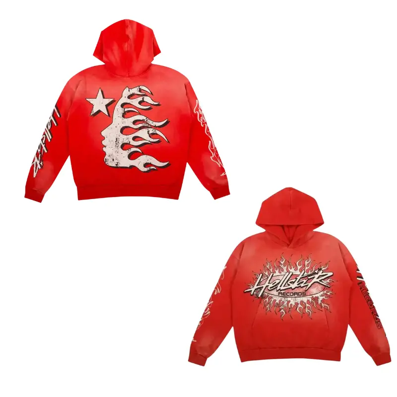 Limited 2026 Unisex HELLSTAR Records Graphic Hoodie, Streetwear Hoodie For Men And Women, Trendy Casual Sweatshirt, Urban Fashion Gift, Stylish Graphic Clothing