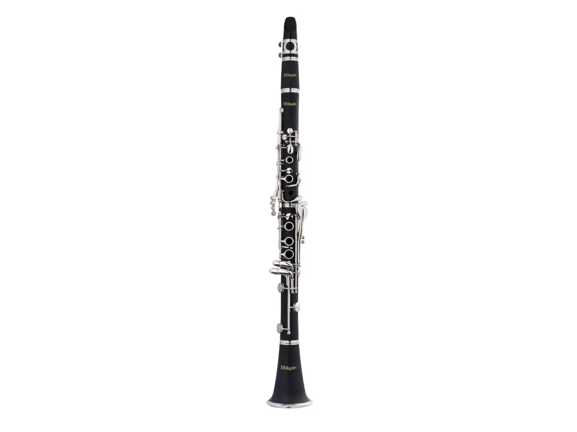 212 MAIN Stagg 21033 Bb Boehm System Bham Clarinet, 17-Key, Bakelite Wind Instrument for Musical Hobbies