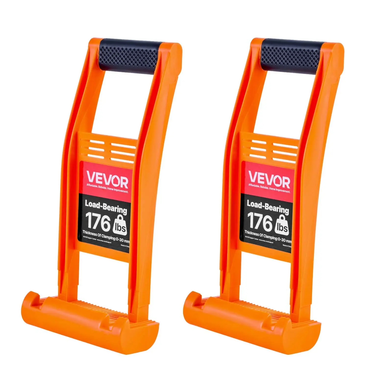 【DealsForYouDays】VEVOR Drywall Carrier, 2 Pack Plywood Carriers Handles, ABS Plastic Panel Carrier Tool with 176 lbs Load Bearing, Lift and Carry Panel Mover for Plywood, Drywall, Particleboard, Tempered Glass