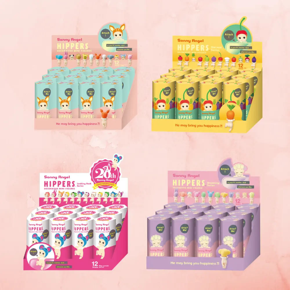 Sonny Angel Hippers Blind Box Collection, Animal, Fruit, Dreaming, Looking Back, Flower, Dinosaur Mini Figures