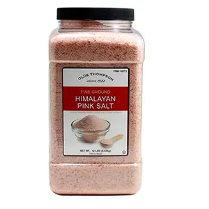 Old Thomas Himalayan Pink Salt 12lbs Pure Natural Mineral Enriched for Cooking and Spa Uses