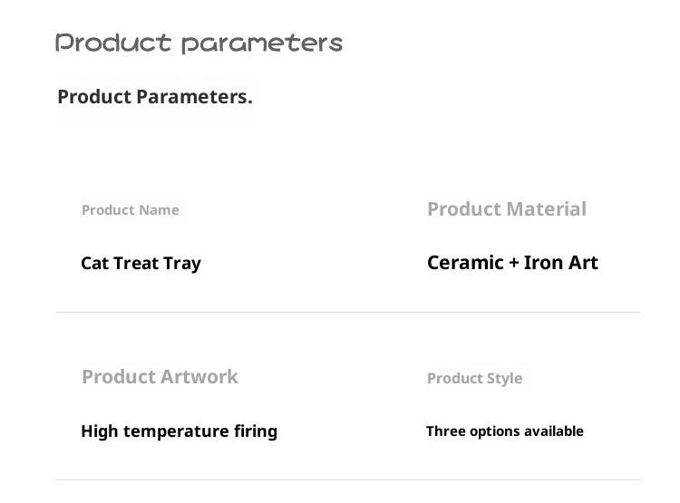 raised food bowl Pet Ceramic Bowl Cat Shallow Dish Stylish Neck Protection Anti-tip High-end Appearance Premium Look Elevated Ceramic Cat Food Bowl Treats Canned Pet Food Pet Supplies Water Bowl Cat Food Bowl Detachable Cat Bowl