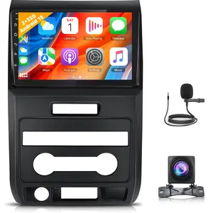 Android 15 Car Radio for Ford F150 2009-2012, Car Stereo GPS Navigation WiFi 9 Inch Touch Screen with Bluetooth FM/RDS EQ Backup Camera
