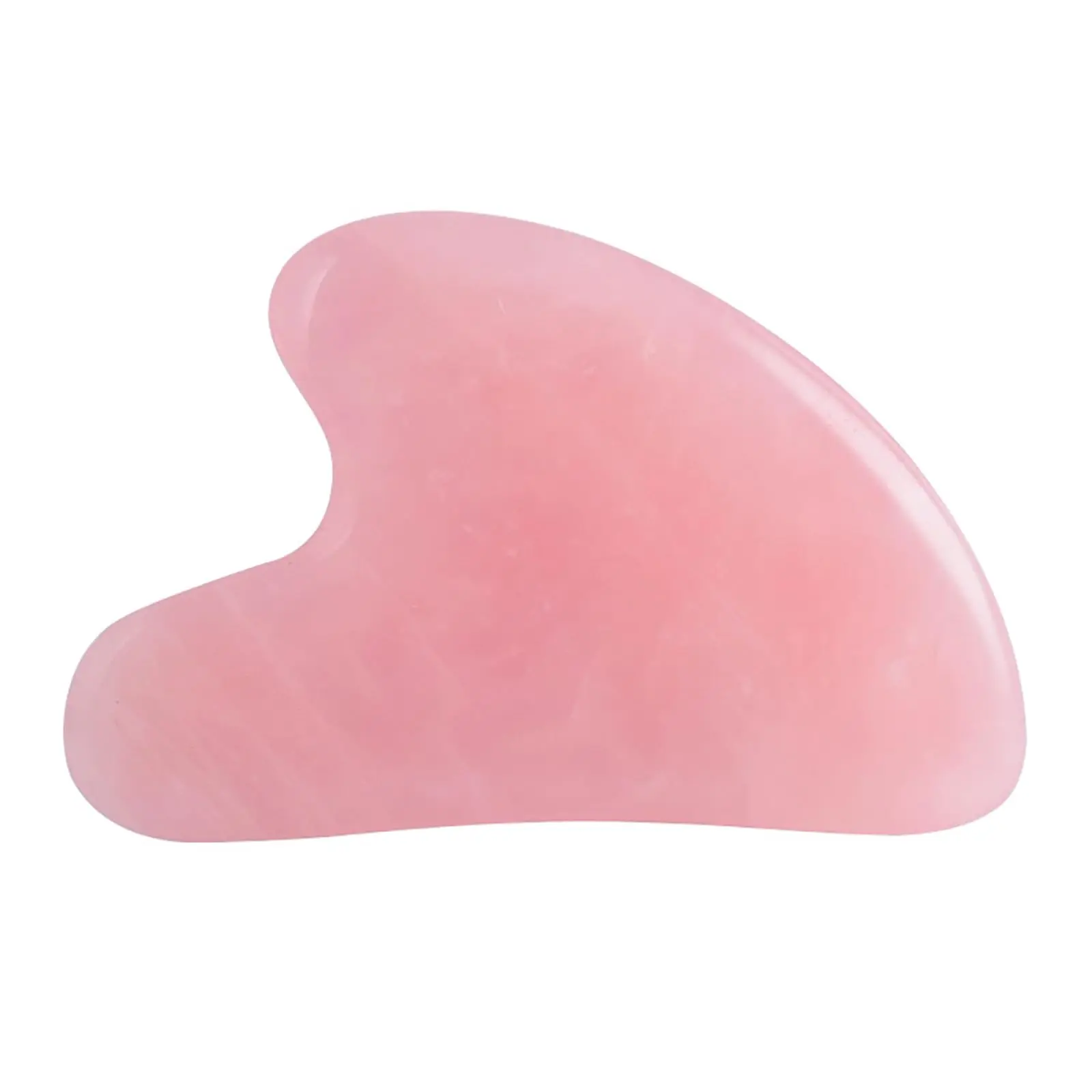 Gua Sha Jade Stone Massage Tool for Face and Body, Pink Gua Sha Stone for Facial, Neck, Eye and Skin Massage, SPA Acupuncture Inspired Skincare Tool, Beauty Gift for Women