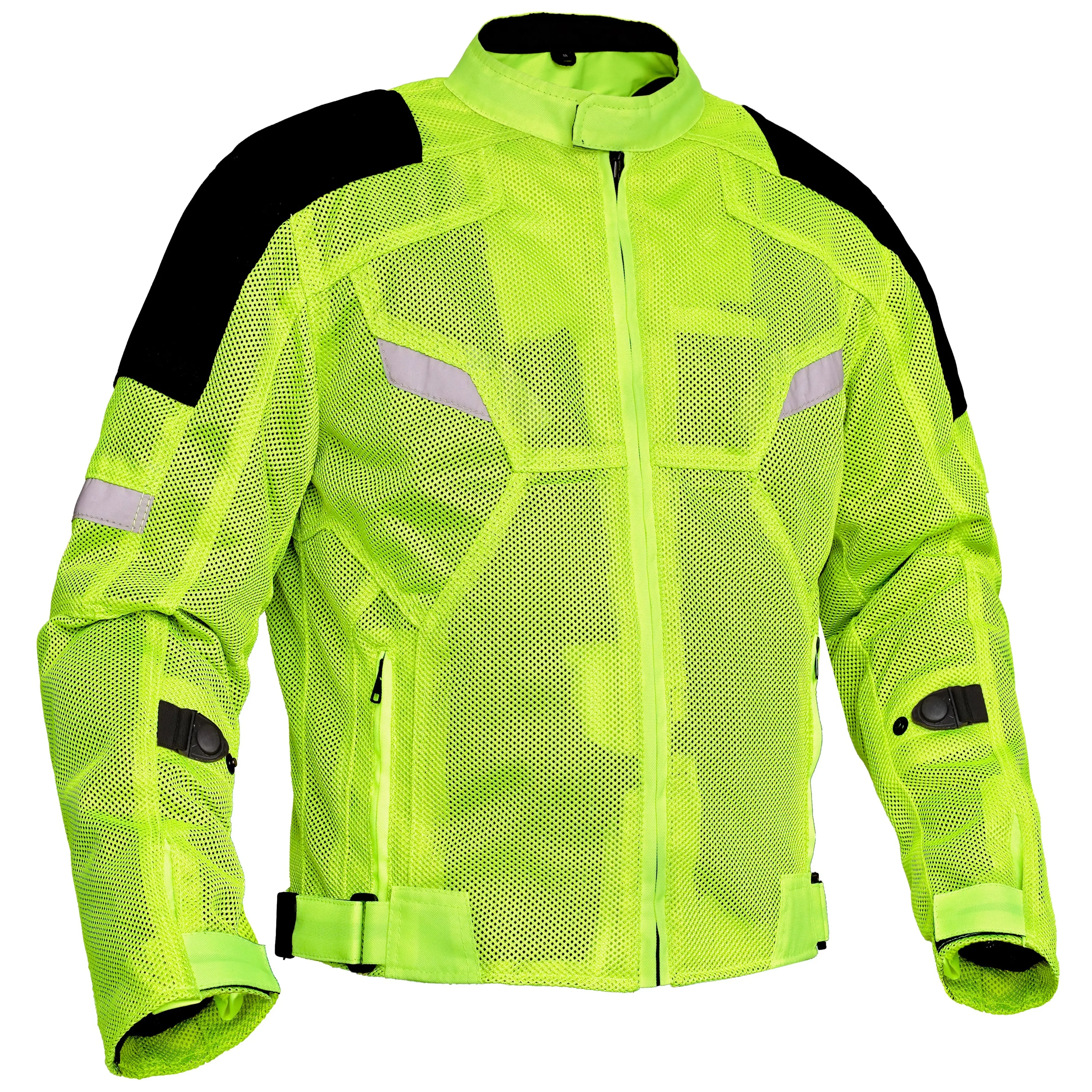 RENEGADE CLASSICS Men's Performance Mesh Motorcycle Jacket with Protective Armor, Concealed Carry Pocket & Zip-Out Insulated Liner, Protective Panels, Concealed Pocket