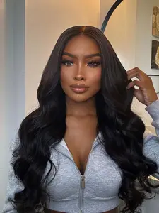 Women's 26 Inch Long Body Wave Lace Front Wigs, Natural Fluffy Glueless Wigs without Bangs, Synthetic Wigs for Party, Daily Hairstyle Decor, Glueless Frontal Wig, Body Wavy Wig
