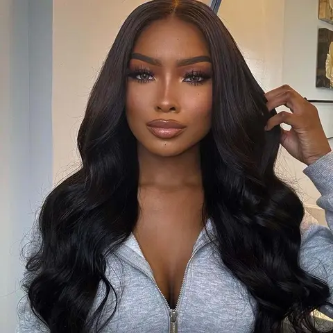 Women's 26 Inch Long Body Wave Lace Front Wigs, Natural Fluffy Glueless Wigs without Bangs, Synthetic Wigs for Party, Daily Hairstyle Decor, Wavy Wigs