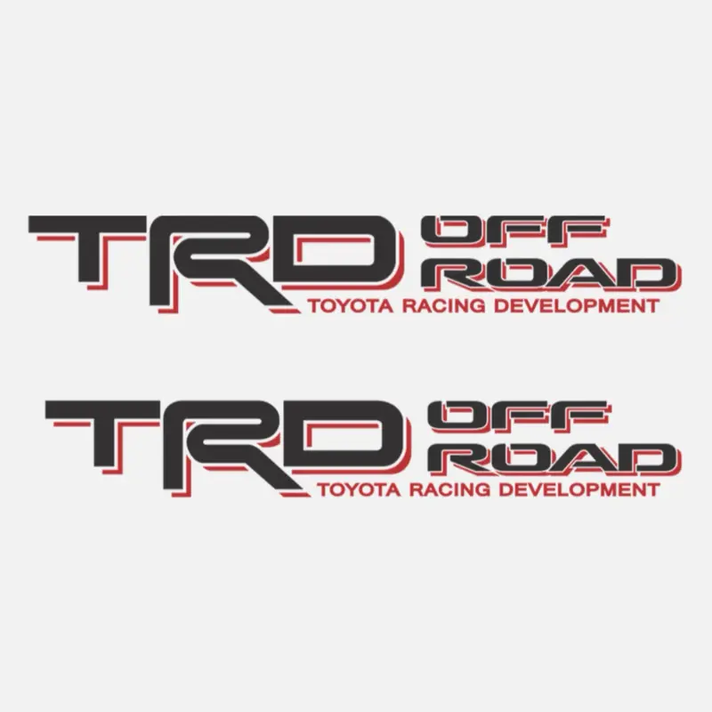 2 TRD Toyota Racing Development Decal Sticker Sport Tacoma Tundra 4X4 Off Road