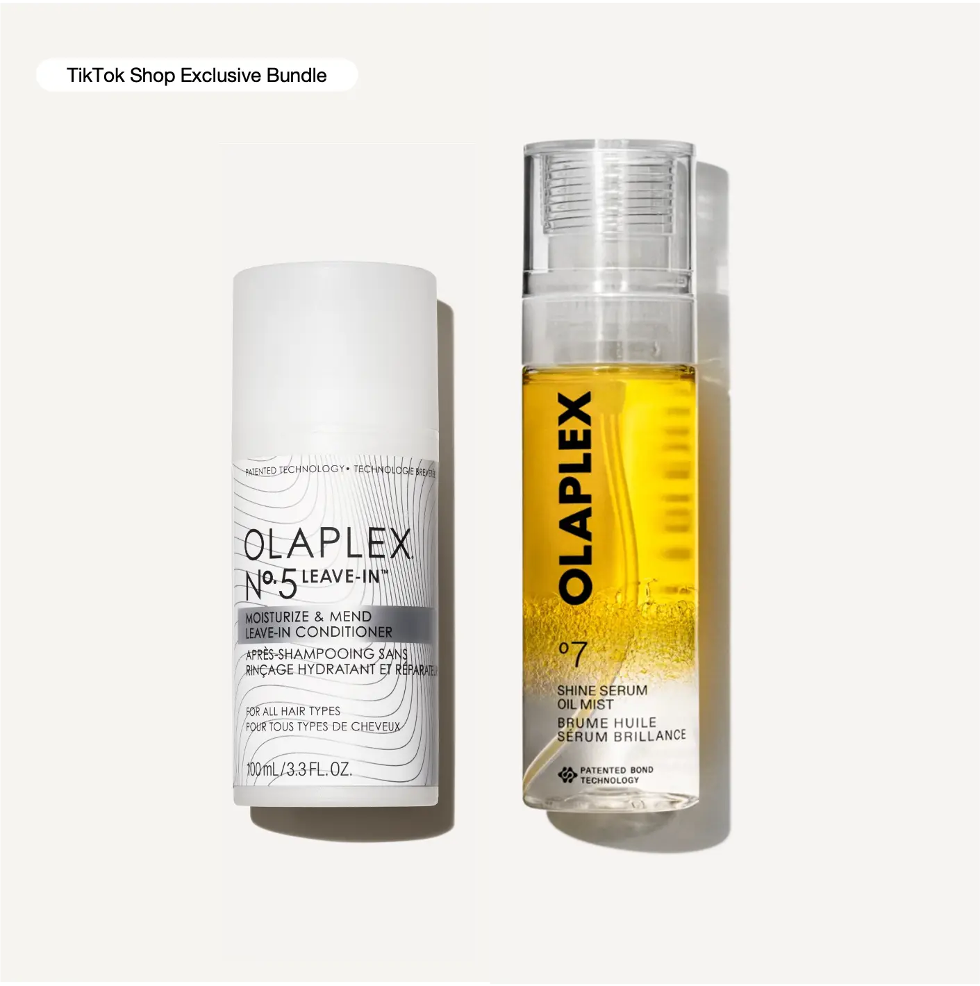 OLAPLEX Seal + Shine Duo - Reparative Leave-In Conditioner + 2-in-1 Replenishing Rreatment for Moisture, Shine + Split End Sealing