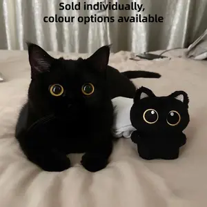 Cartoon Cat Design Plush Toy, Interactive Soft Plush Toy for Cats, Pet Chew Toy, Pet Teething Toy, Dog & Cat Accessories