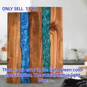 Wooden Cutting Board, Modern Wood Texture, 1 Count Durable & Anti-crack Kitchen Chopping Board, Easy To Clean, Ideal for Meat, Cheese, Bread, Vegetable & Fruit Preparation