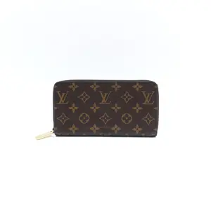 Pre-owned Louis Vuitton Coated Canvas Small Leather Goods Monogram Brown Wallet T10416120