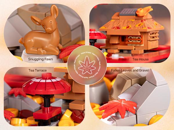 【Summervibes】WISE BLOCK Sakura Tree Building Block Set for Adult 900Pcs Artificial Blocks Unique Structures Fun Wooden Model Kit Wooden Diy Kit