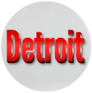 Detroit Red 2pc Ceramic Coasters
