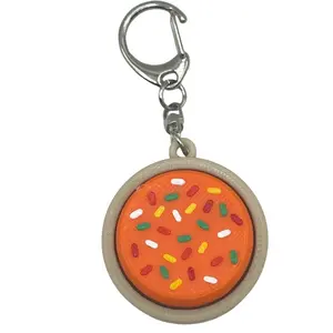 Halloween Lofthouse Fall Sugar Cookie Fidget Clicker Keychain- Autumn, Portable Sensory Toy for Focus & Anxiety, Trick or Treat Sprinkles Stress Relief