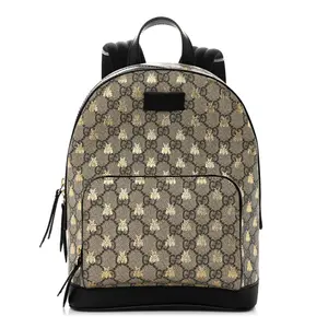 Pre-owned GUCCI Canvas Backpacks Supreme Monogram Bees Print Backpack