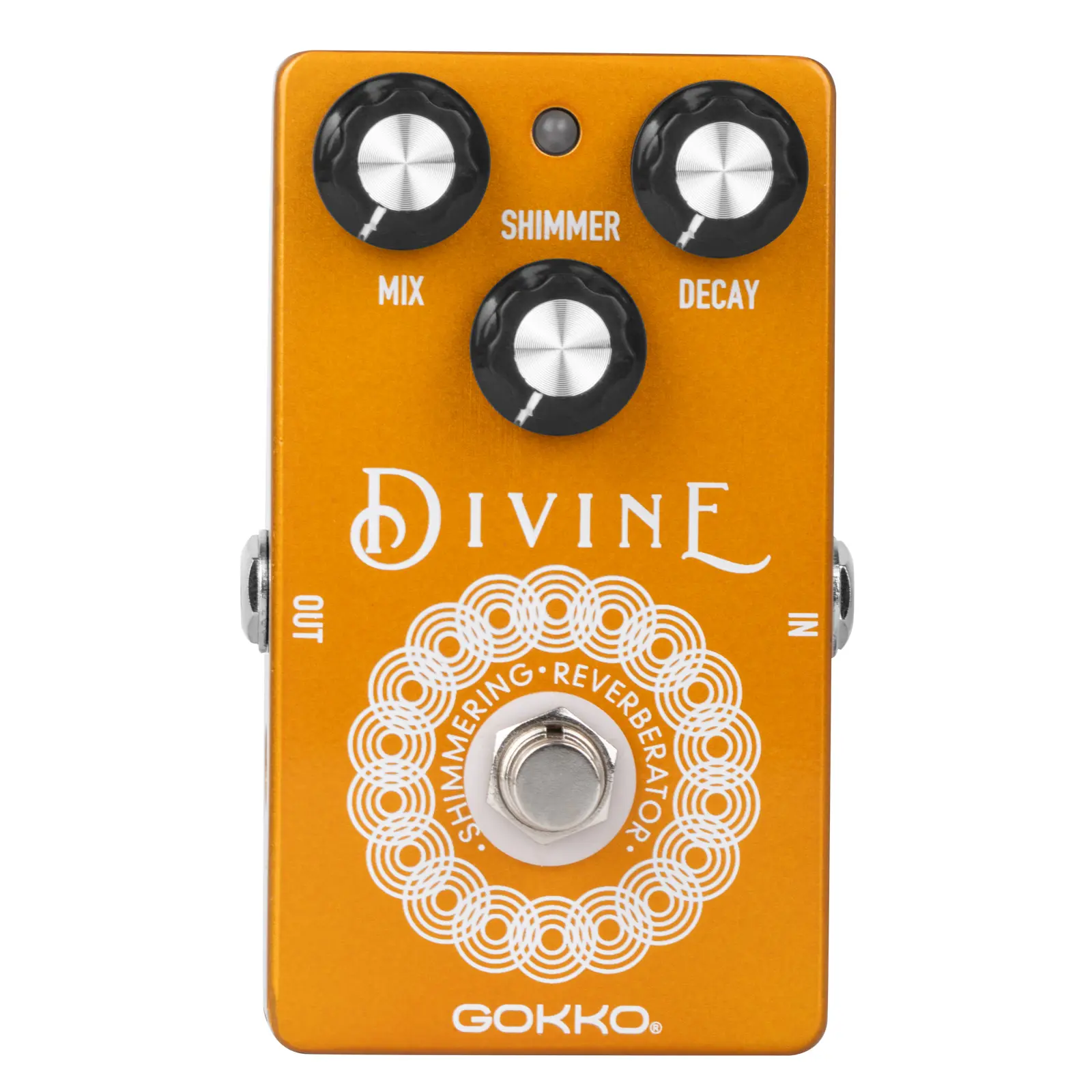 GK-46 Shimmer Reverb Effects Pedal with Mix, Decay and Shimmer Controls