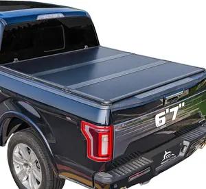 Hard Folding Truck Bed Tonneau Cover Compatible with Chevy Silverado & GMC Sierra 1500(2007-2026) 2500 3500 HD(2007-2019) 6.6 ft Standard Box(NO CarbonPro Bed), Tri Fold Style，Cars accessories