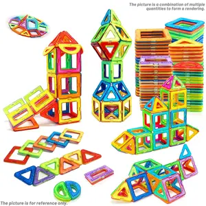 Random Color Tiles Building Blocks, Magnetic Construction Set, Creative Constructor Set Toys, Educational Learning Toys, Building Toys for Boys Girls Birthday Gifts