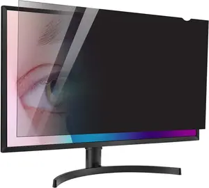 LUSADESIGN 22/23/24/27/32 inch Privacy Screen for Computer Monitor 16:9 16:10 Aspect Ratio, Eye Protection Anti Blue Light Glare Shield, 27in Removable Black Blackout Anti Spy Protector Film Desktop Security Private Filter