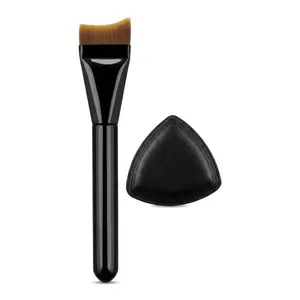 GBMWANTF Curved Flat-Head Base Makeup Brush Does Not Absorb Foundation Streak-Free Liquid Foundation Application Tool