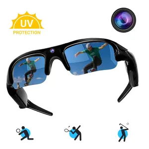 Camera Glasses Video Glasses Smart Glasses Wearable Smart Glasses Outdoor Sport Action Glasses Smart Eyewear Camera for Cycling, Driving, Hunting, Hiking, Fishing