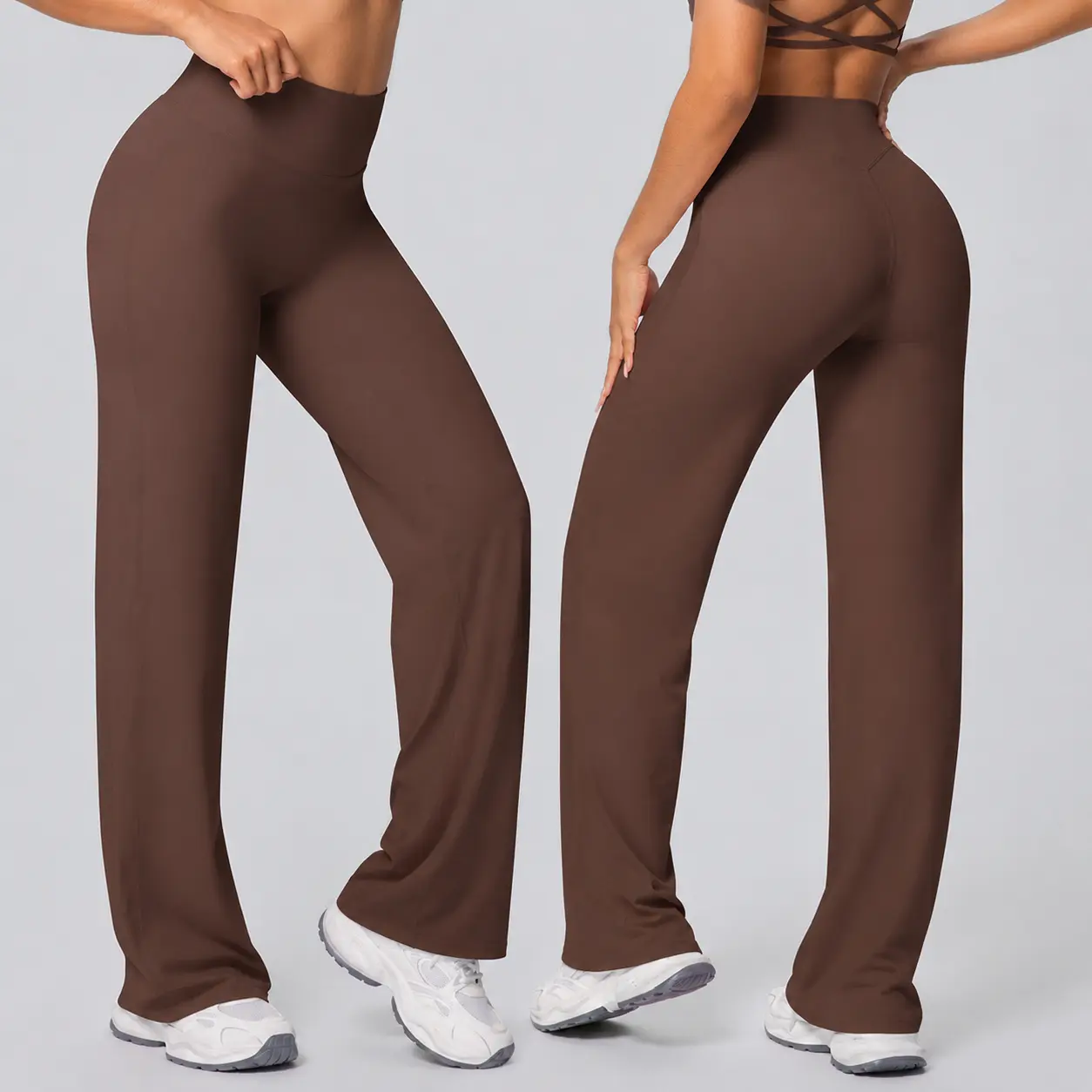 FEITAI Leggings for Women, High Waisted Buttery Soft Flare Fitness Pants, Gym Exercise Activewear for Yoga, High Waisted Leggings, Female Gym Clothes, Gym Workout Sportswear