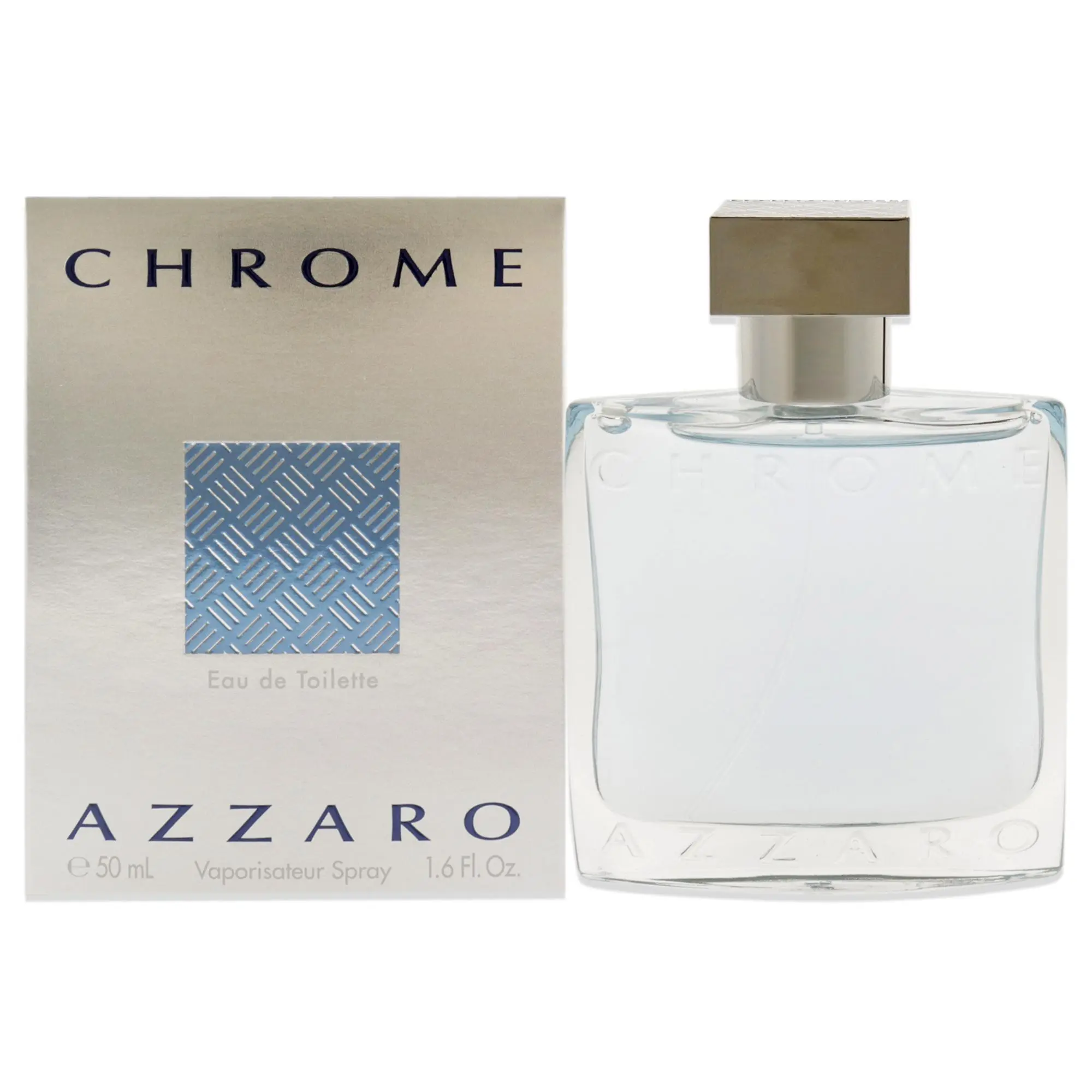 Azzaro Chrome Classic Men's Fragrance - 1.7 fl oz Light, Long-Lasting EDT Spray for Pulse Points