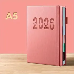 2026 Daily Planner, 400 Page Professional Agenda, One Page Per Day Layout, 365-Day Calendar, Self-Discipline Check-In, Office & School Organizer, Academic Planner, Planner Notebook