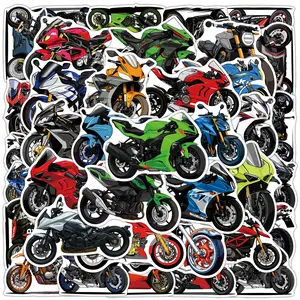 50pcs Personalized Motorcycle Graffiti Series Stickers, Suitable for Faith Based Designs Such As Scrapbooks, Diaries, Laptops, Water Bottles, Cars, Vehicle, Etc., As Gifts with Positive Information