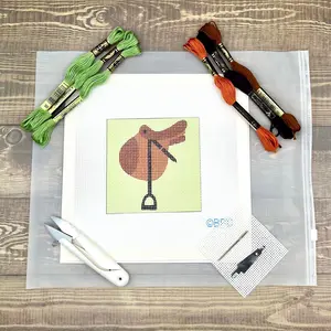 Riding Saddle Needlepoint Kit