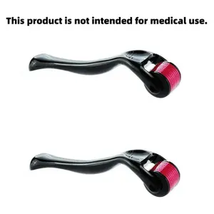 1 piece Derma Roller, 540 titanium microneedle 0.25 mm, suitable for hair, beard, facial skin, body scalp., suitable for home use microneedle roller, men and women personal use microdermabrasion beauty self-care gift